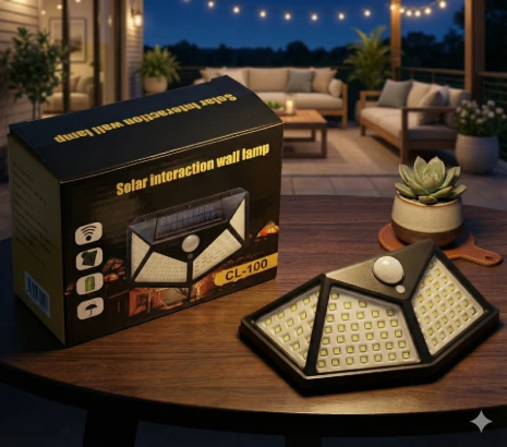 LED Solar Light Outdoor Motion Sensor Security Wall Lamp